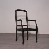 Casco de Silla con brazos tallada en madera de caoba