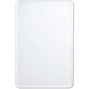 Cubierta de vidrio rectangular biselado con esquinas redondas 0.82 x 1.03 con 10 a 25 mm grosor